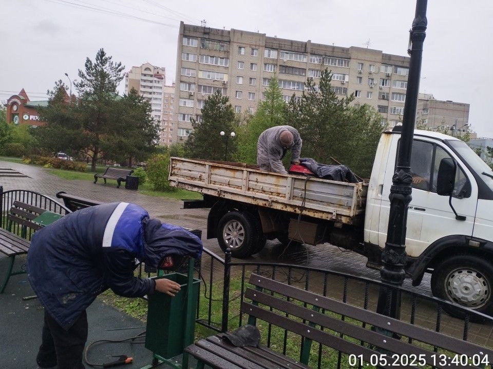 Установка и покраска урн — Правильный порядок, Домодедово